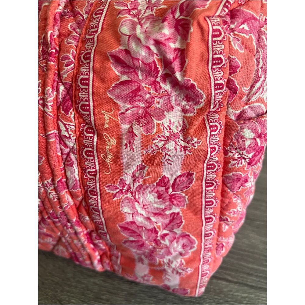 Vera Bradley English Rose Matching Travel Set Backpack &Duffel Pink Floral Quilt - Picture 10 of 14